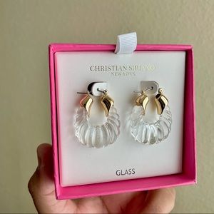 Glass earrings